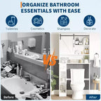 Meuble de rangement autoportant au-dessus des toilettes