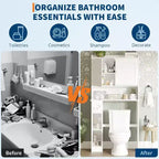 Meuble de rangement autoportant au-dessus des toilettes