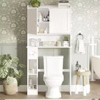 Meuble de rangement autoportant au-dessus des toilettes