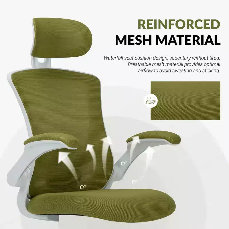 Chaise de bureau ergonomique en maille respirante