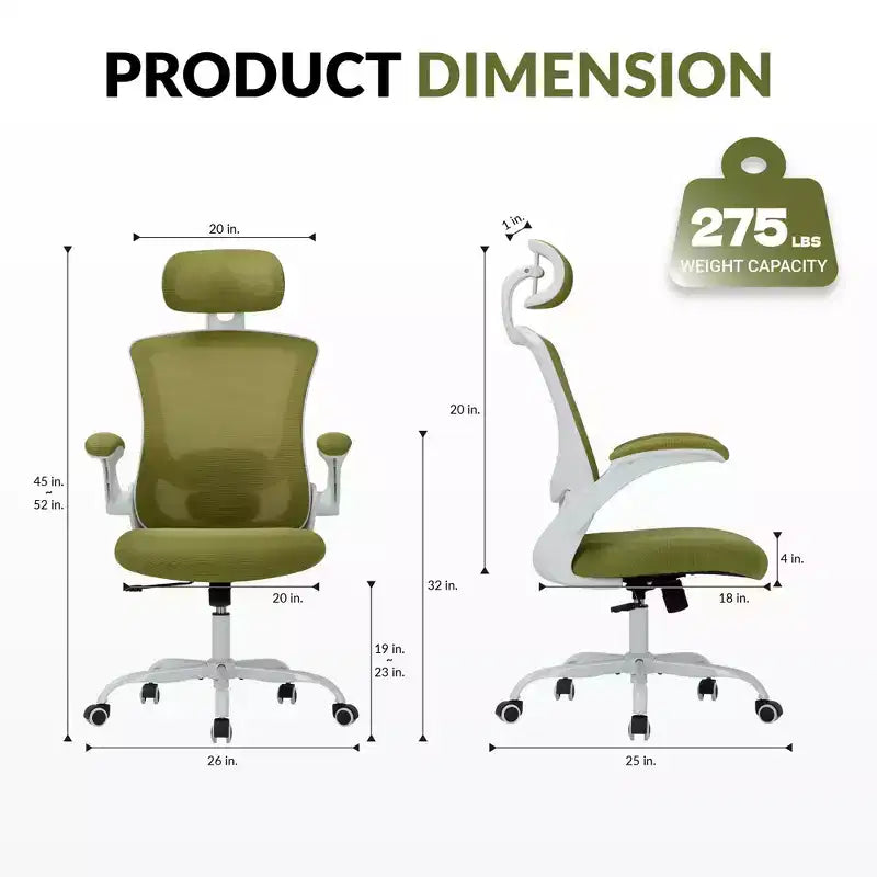 Chaise de bureau ergonomique en maille respirante