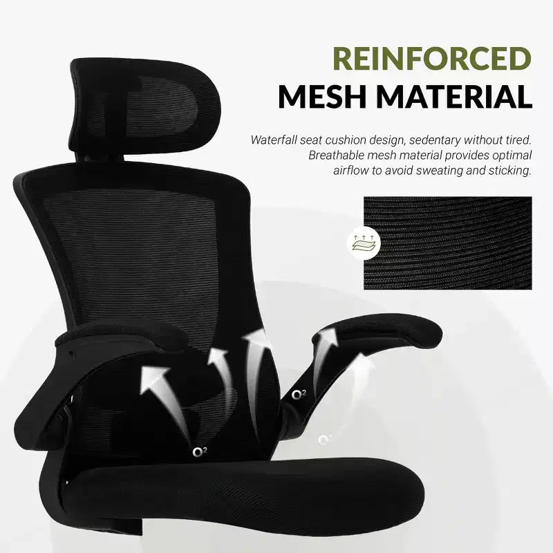 Chaise de bureau ergonomique en maille respirante