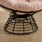 Fauteuil moderne en rotin pivotant à 360°