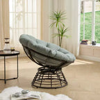 Fauteuil moderne en rotin pivotant à 360°