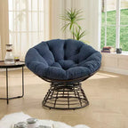 Fauteuil moderne en rotin pivotant à 360°