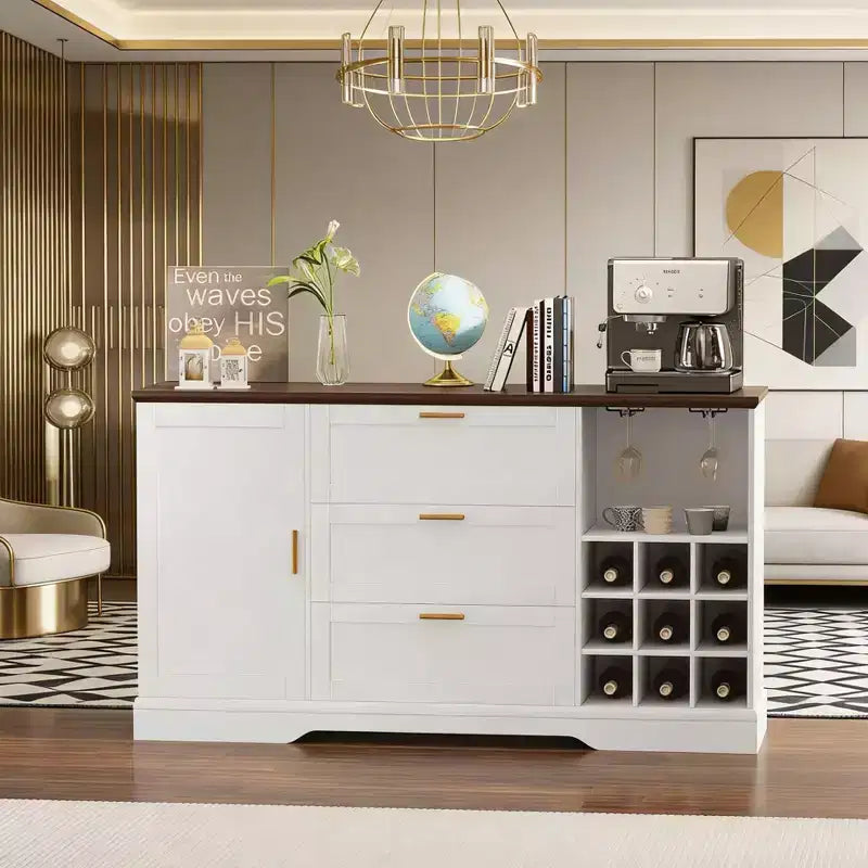 Buffet de style rustique