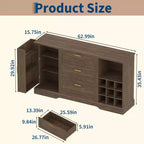 Buffet de style rustique