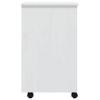 Meuble à roulettes blanc