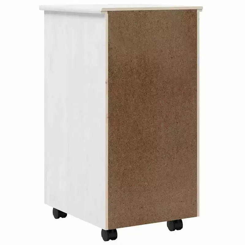 Meuble à roulettes blanc
