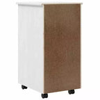 Meuble à roulettes blanc
