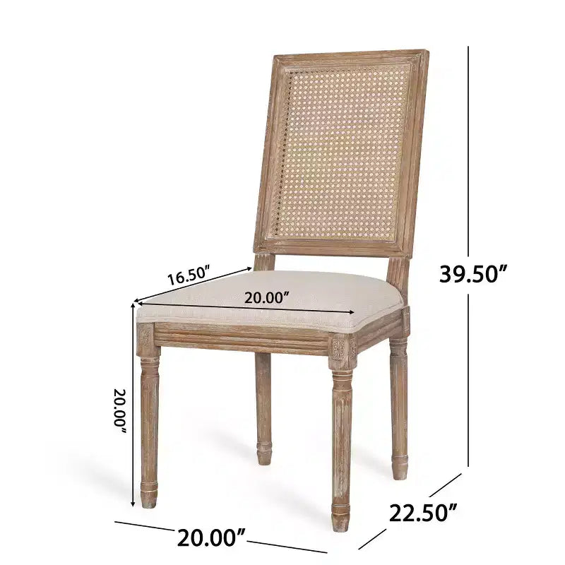 Chaises de salle à manger rustiques en bois