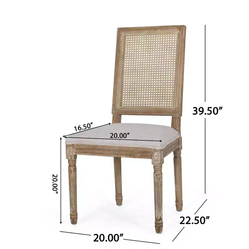 Chaises de salle à manger rustiques en bois