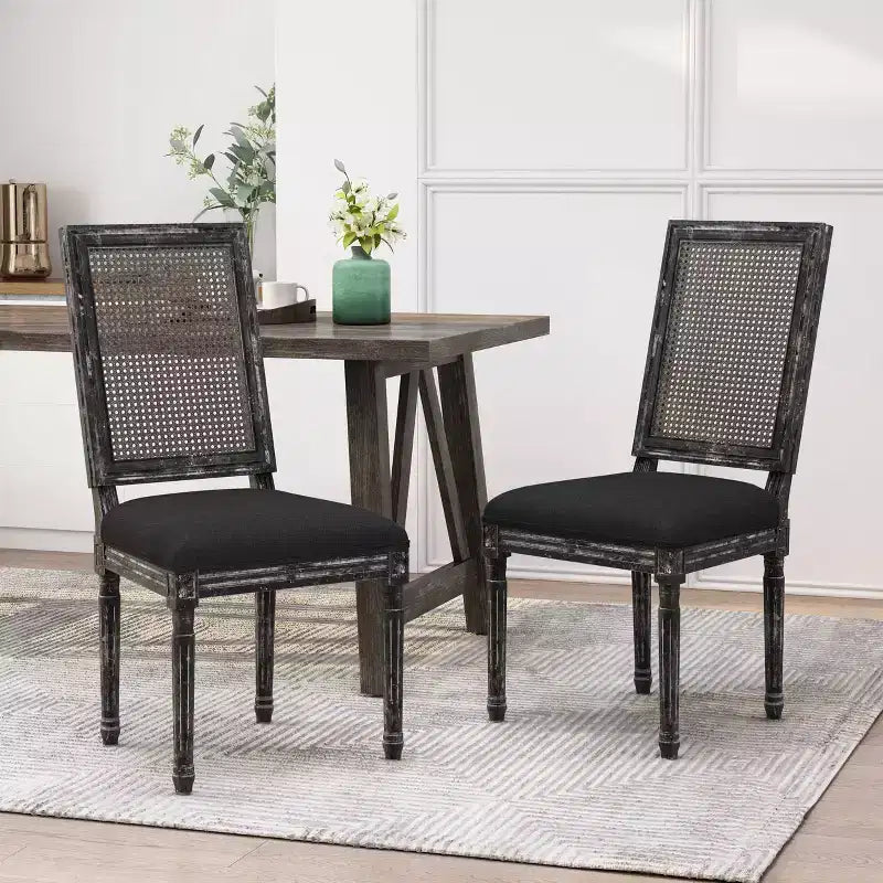 Chaises de salle à manger rustiques en bois
