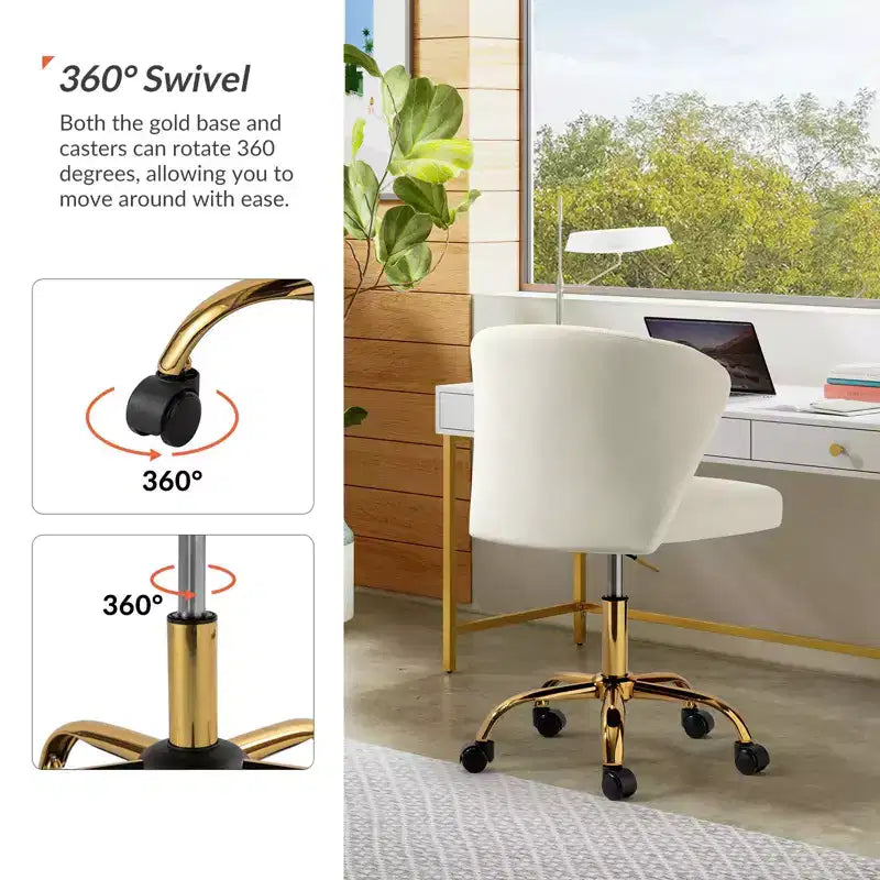 Chaise de bureau pivotante contemporaine