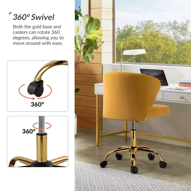 Chaise de bureau pivotante contemporaine