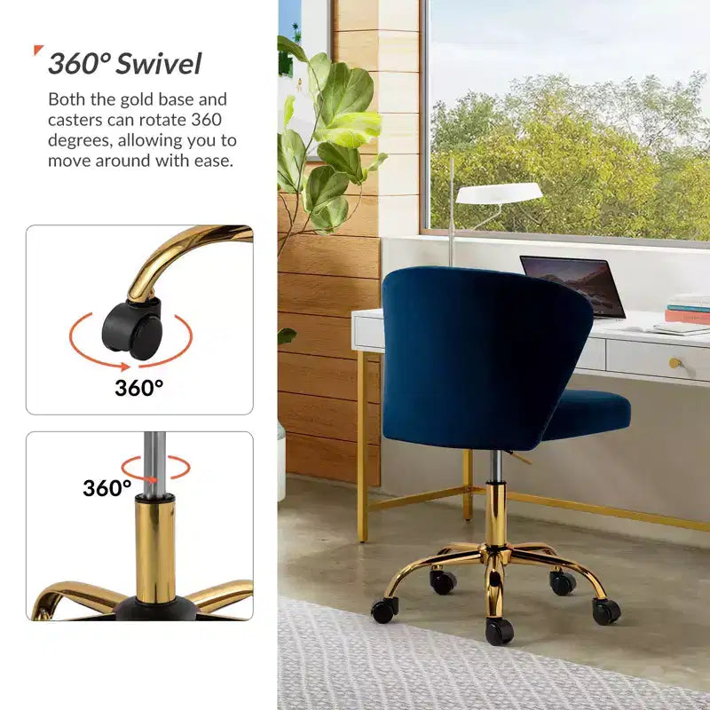 Chaise de bureau pivotante contemporaine