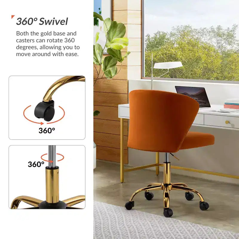 Chaise de bureau pivotante contemporaine