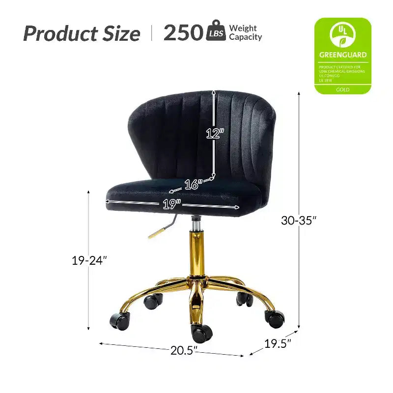 Chaise de bureau pivotante contemporaine